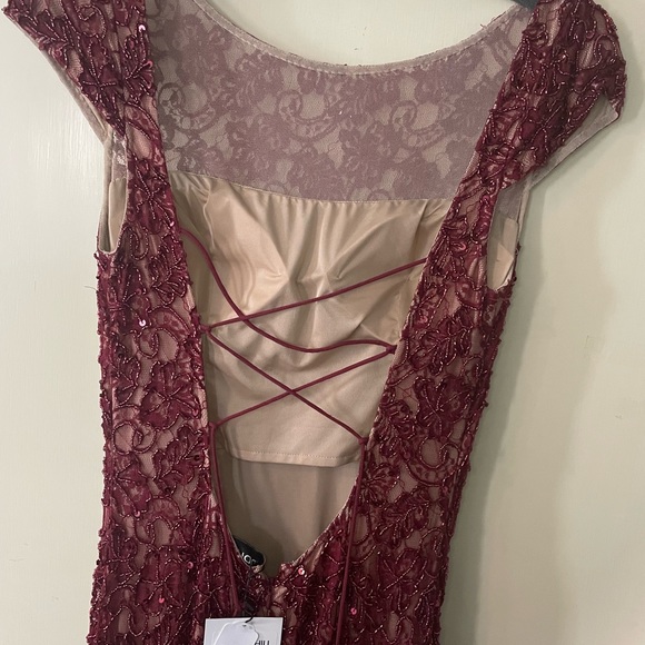 Sherri Hill 53446 Prom Dress - Burgundy Red Size 6 NWT - Stunning! - Picture 6 of 6